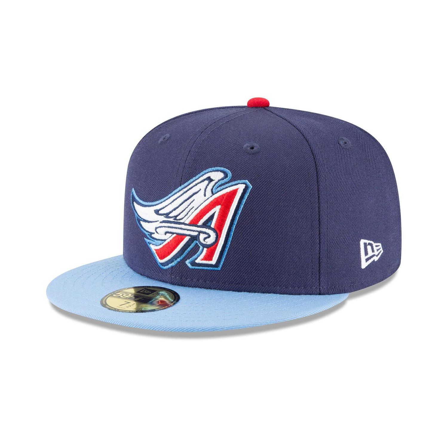 Men's Navy California Angels Cooperstown Collection Wool 59FIFTY Fitted Hat