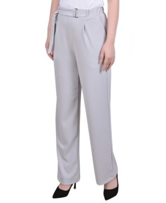 Women's Belted Scuba Crepe Pants