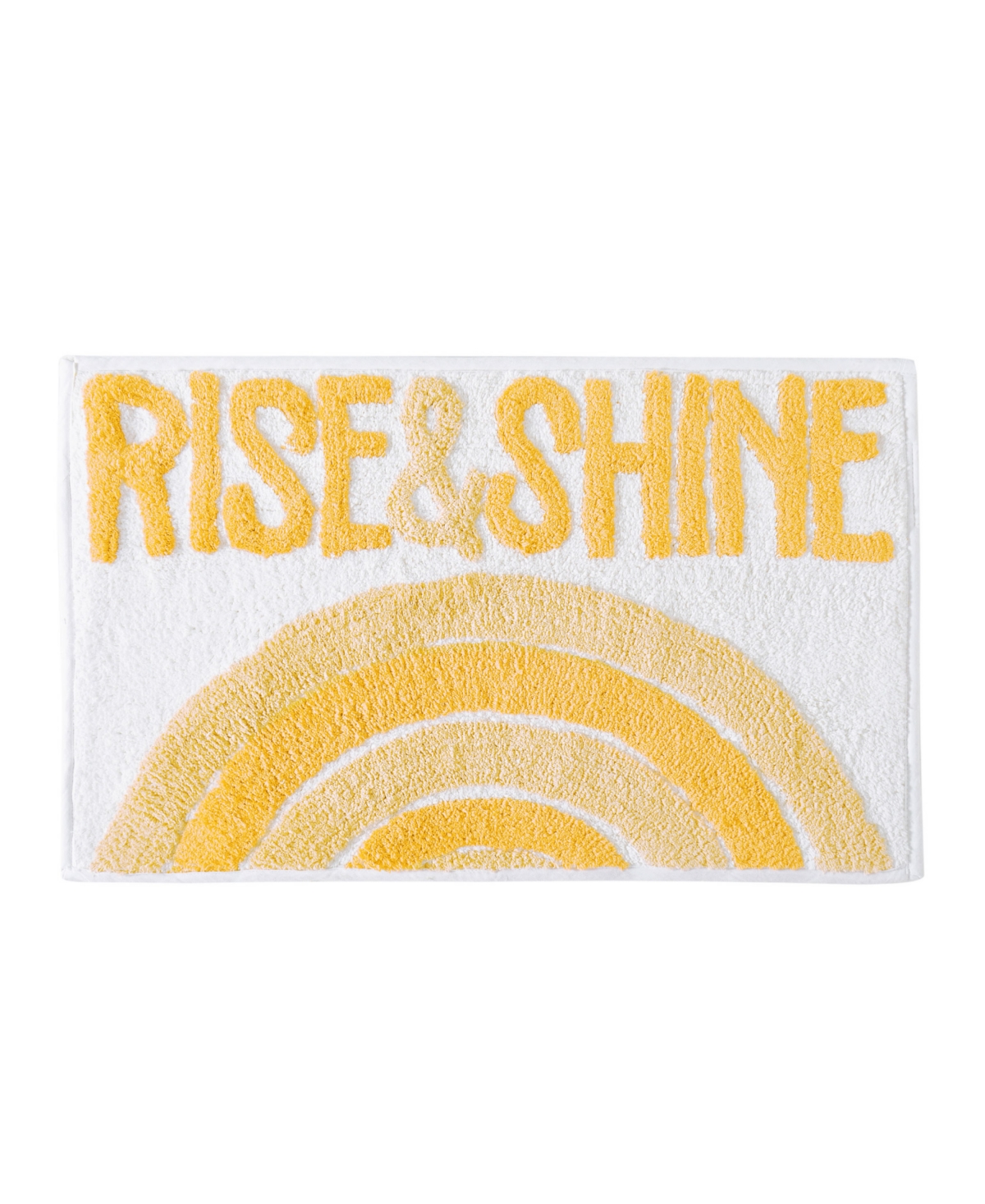Jessica Simpson Rise & Shine Cotton Bath Rug, 20" X 32" In Yellow