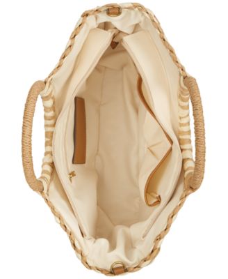 Straw Tote Crossbody, Exclusively at Macy's 
