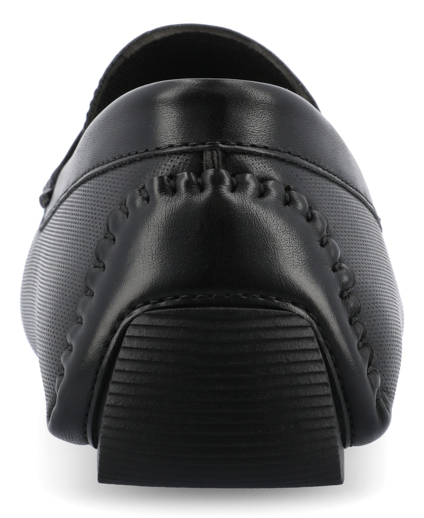 Мужские туфли Vance Co. Isaiah Tru Comfort Foam Slip-On Driving, цвет: Чёрный — фото 3