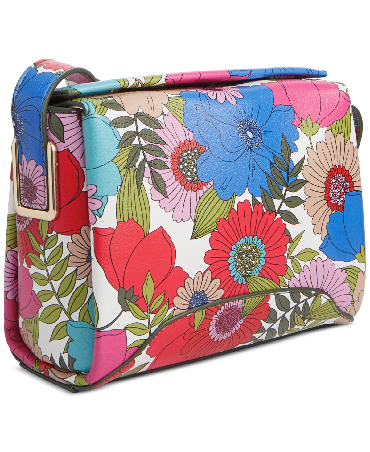 Shop On 34th Leslii Printed Crossbody Bag, Created For Macy's In Botanical