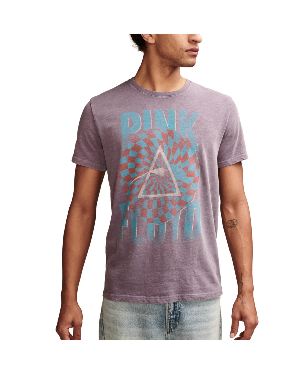 Men's Short Sleeve Pink Floyd Prism T-shirt - Rabbit