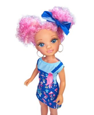 Curly Power Fashion Doll with Pink Hair