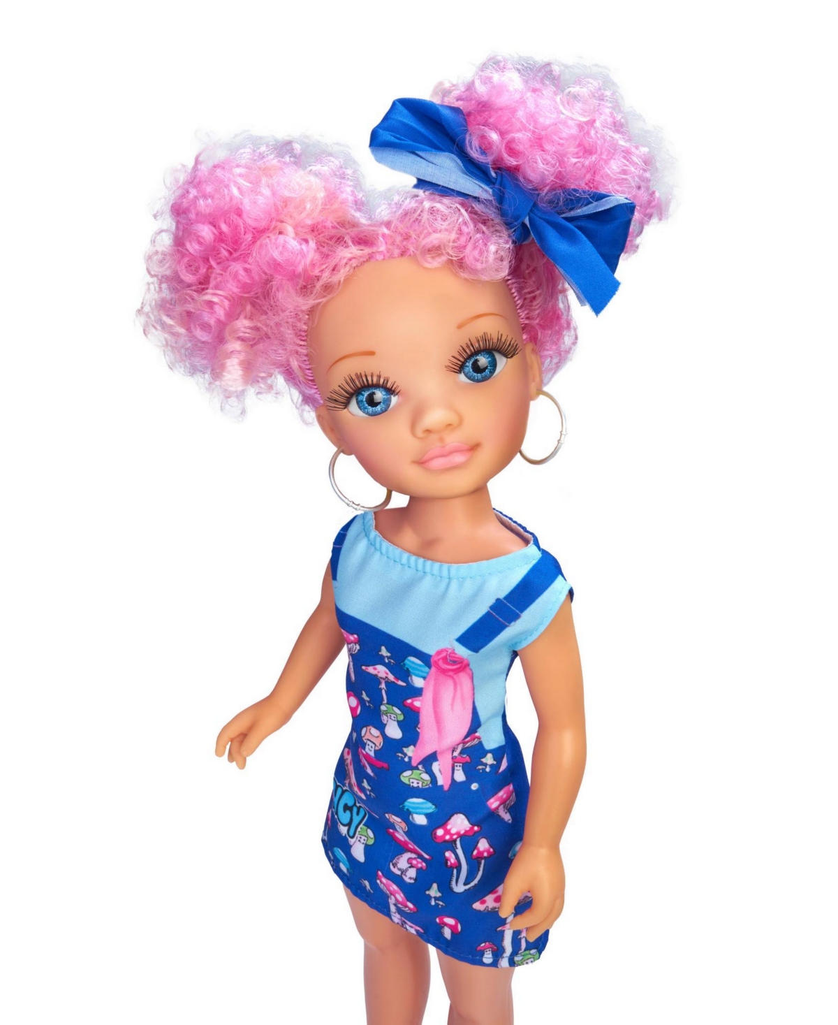 NANCY CURLY POWER FASHION DOLL WITH PINK HAIR 
