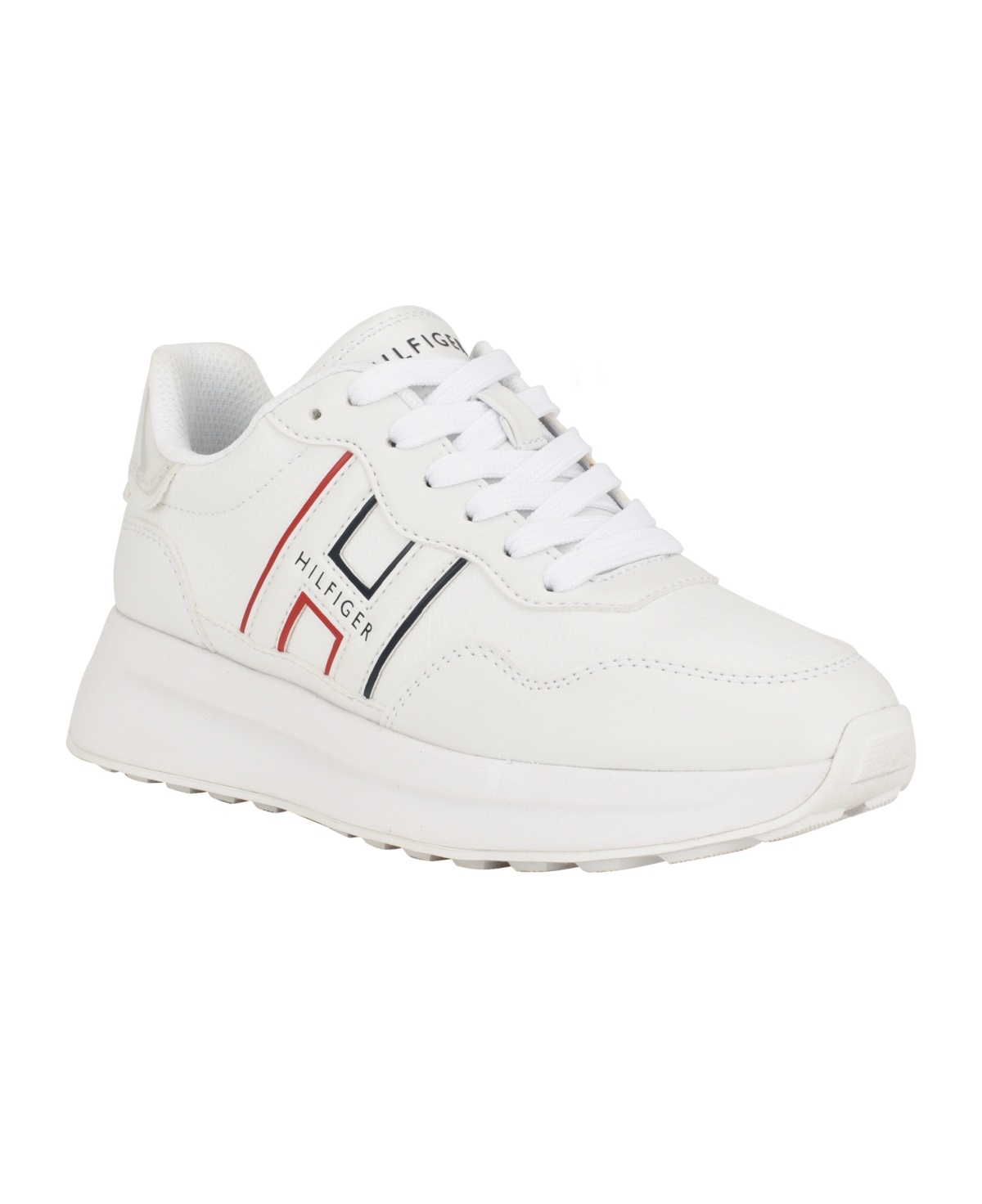 Tommy Hilfiger Women's Dhante Classic Lace-up Jogger Sneakers In White