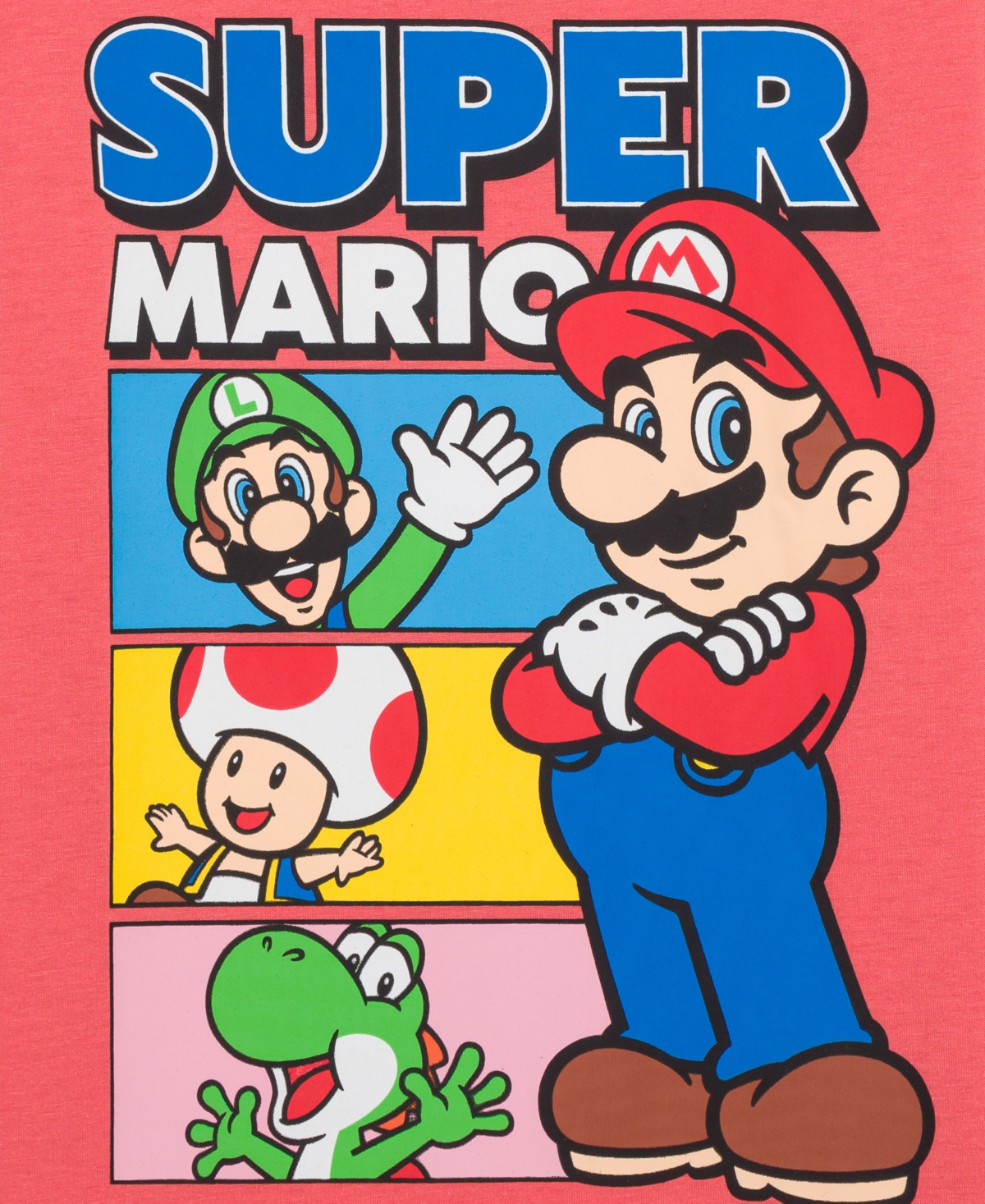 Hybrid Toddler and Little Boys Super Mario Short Sleeve T-shirt and Shorts, 2 Pc Set