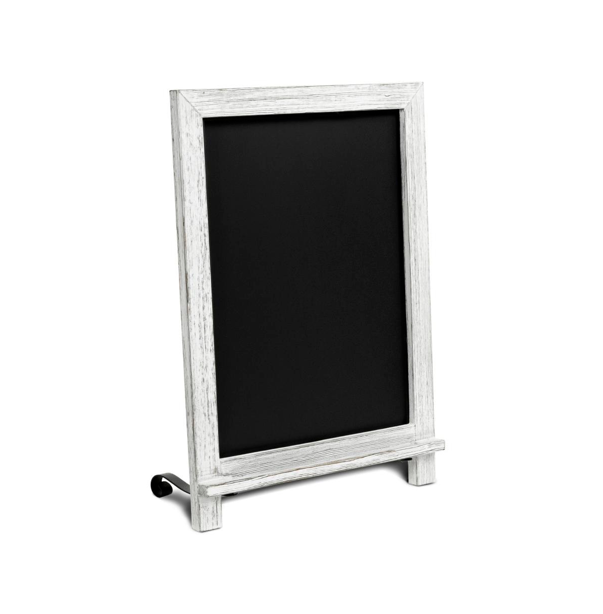 Hanging Or Tabletop Chalkboard With Legs/Wedding Table Sign/Kitchen Countertop Memo Board - Weathered brown