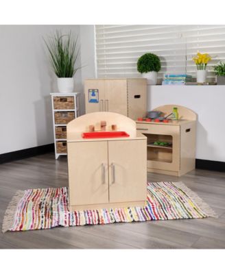 Children's Wooden Kitchen Sink With Turnable Knobs For Commercial Or Home Use