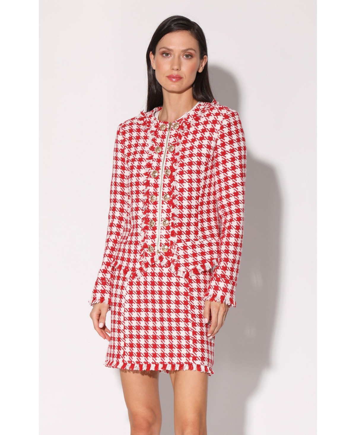 Brittany Jacket - Picnic tweed red