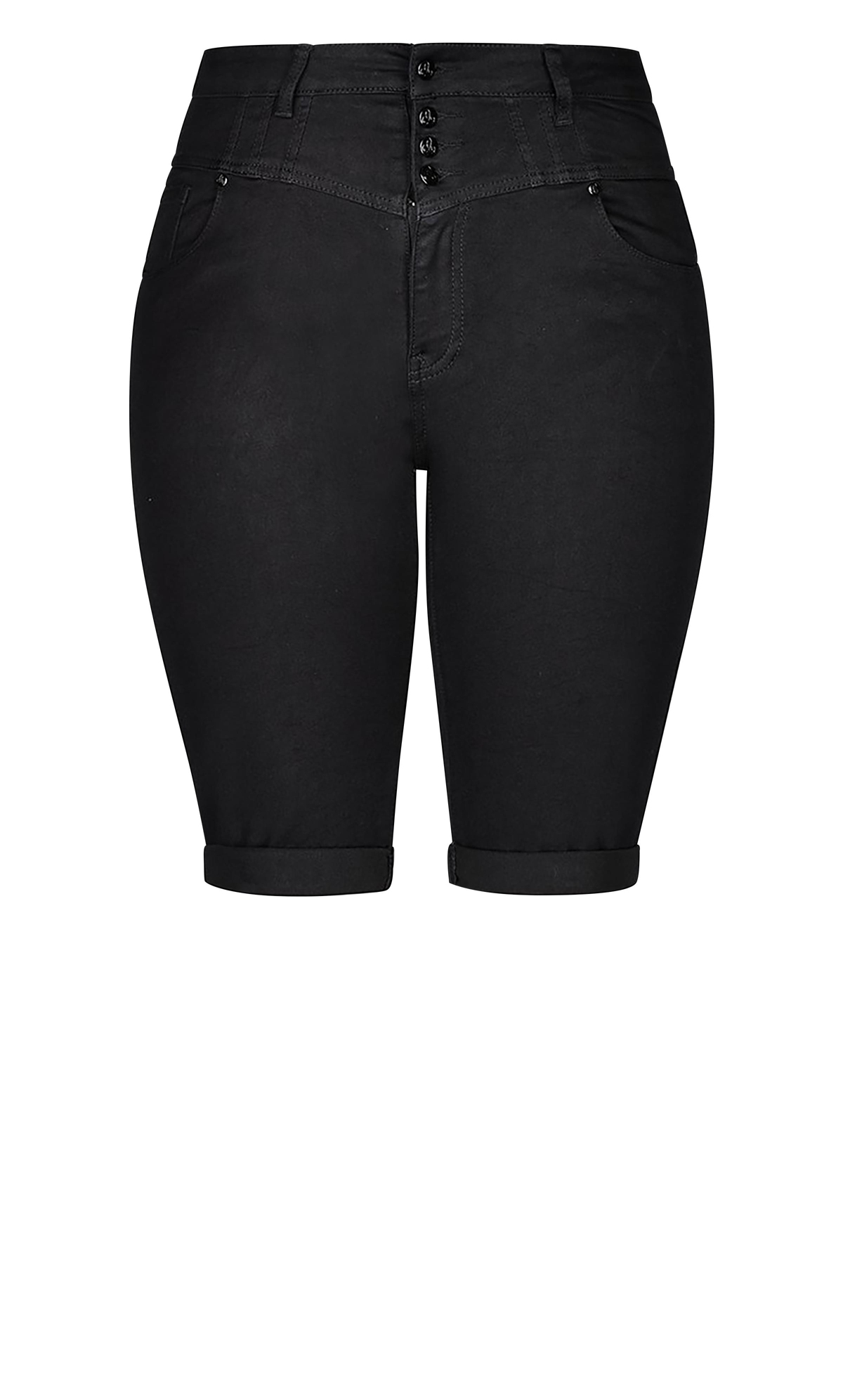 Plus Size Knee Hi Waist Short