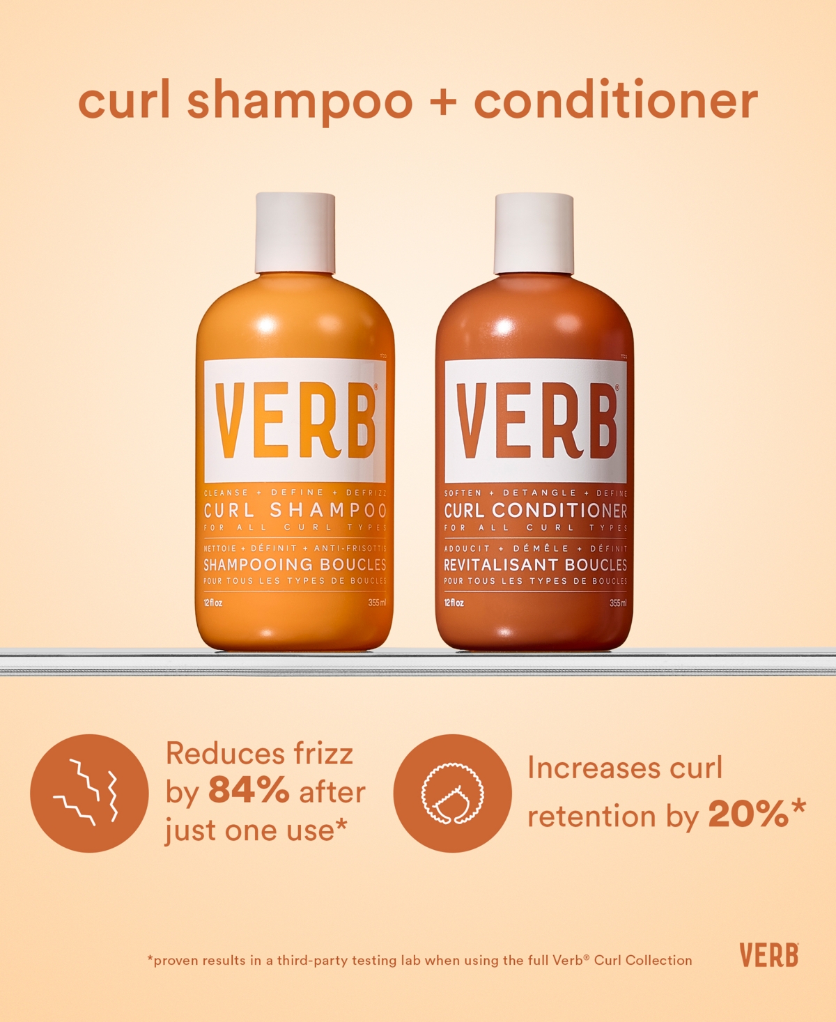 Shop Verb Curl Shampoo, 12 Oz. In No Color