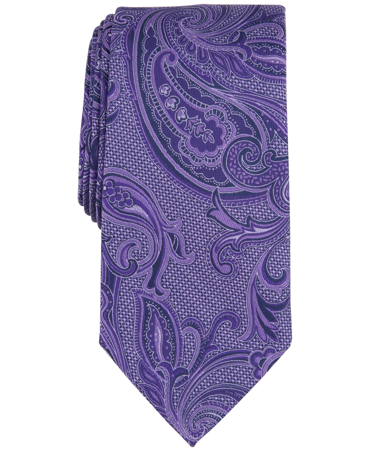 Shop Michael Kors Men's Marbella Paisley Tie In Purple