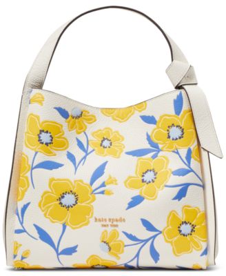 Kate Spade New York 2024 Leather Daisy Cut-Out Patterned Carry Tote Hand Bag