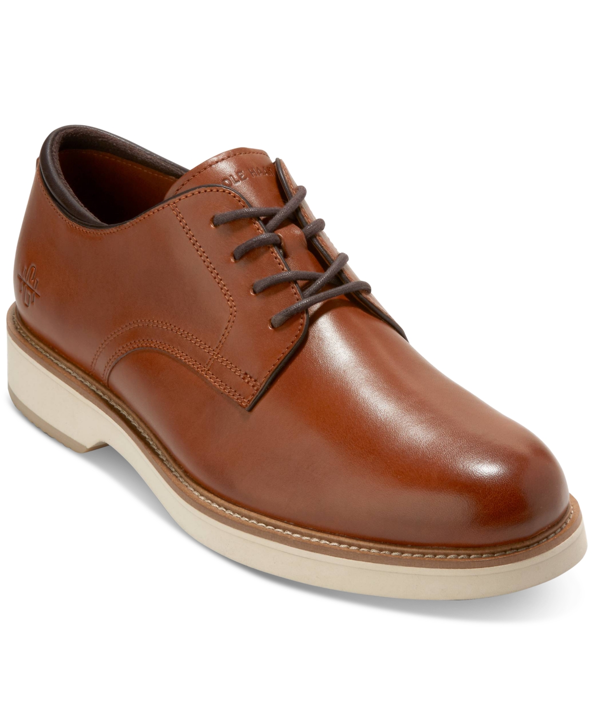 Shop Cole Haan Men's American Classics Montrose Plain Toe Oxford Dress Shoe In Ch British Tan,angora