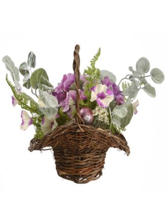 16" Spring Decorated Basket