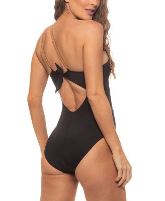 Women's Cut-out One Shoulder One Piece Swimsuit