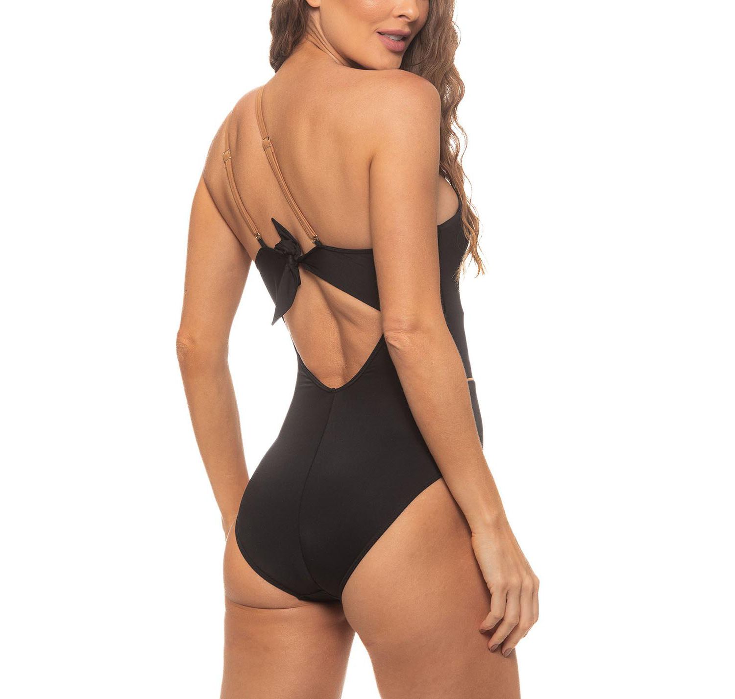 Women's Cut-out One Shoulder One Piece Swimsuit