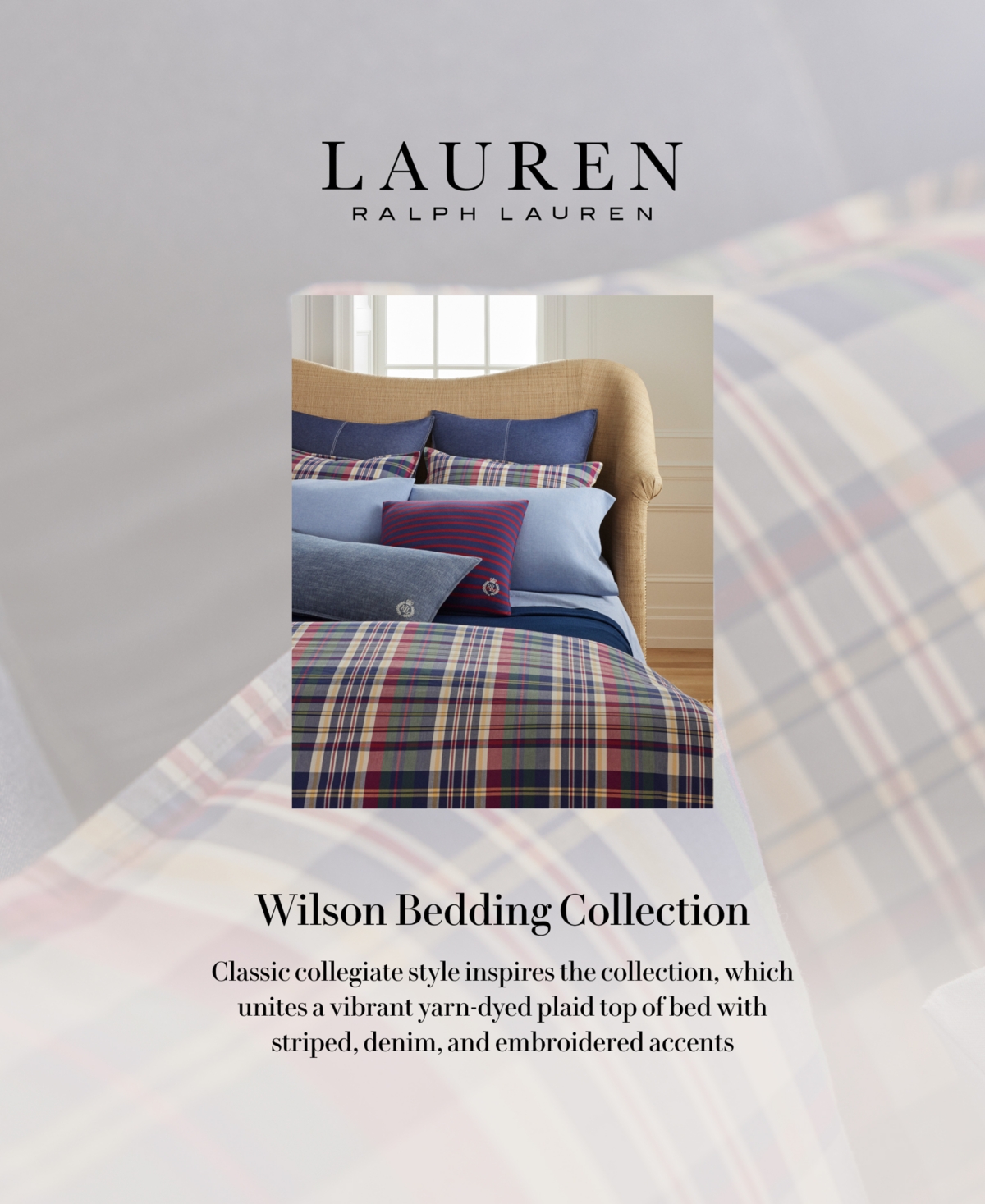 Lauren Ralph Lauren Wilson Plaid Duvet Cover Set,