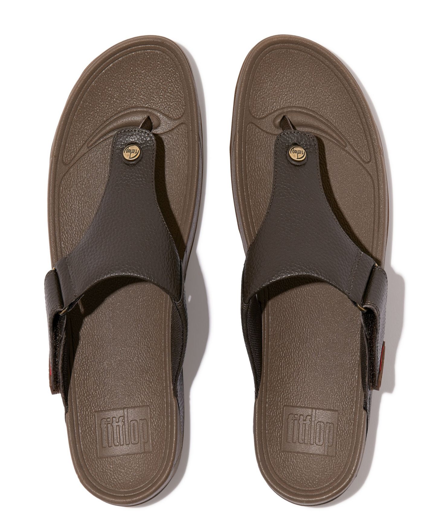Мужские сандалии FitFlop Trakk II Leather, цвет: Шоколадный — фото 4