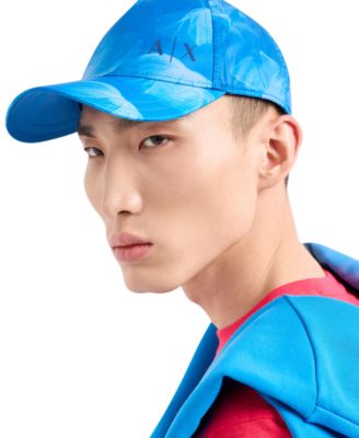 A|X Armani Exchange - Men's Floral Logo Baseball Hat