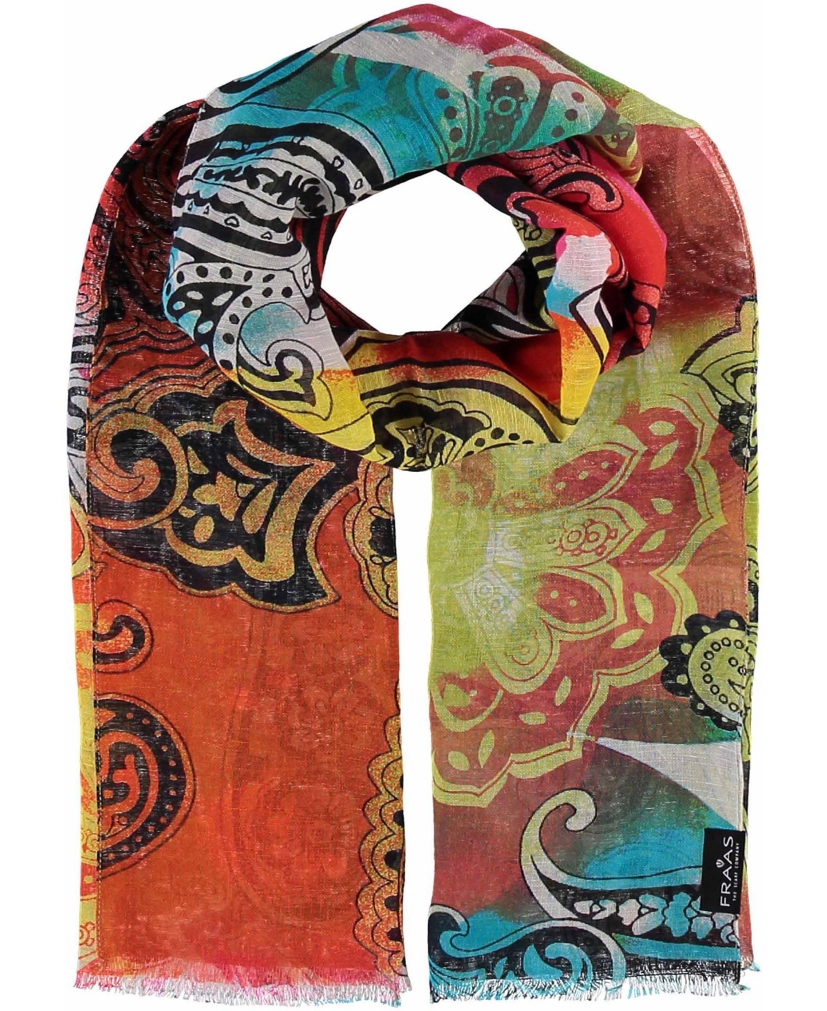 Fraas Women's Mystical Paisley Scarf In Lime