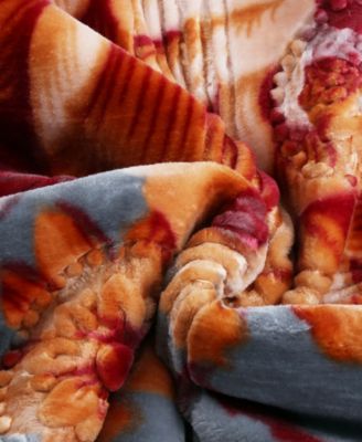 Printed Faux Mink Weighted Blanket, 9 lbs, Queen