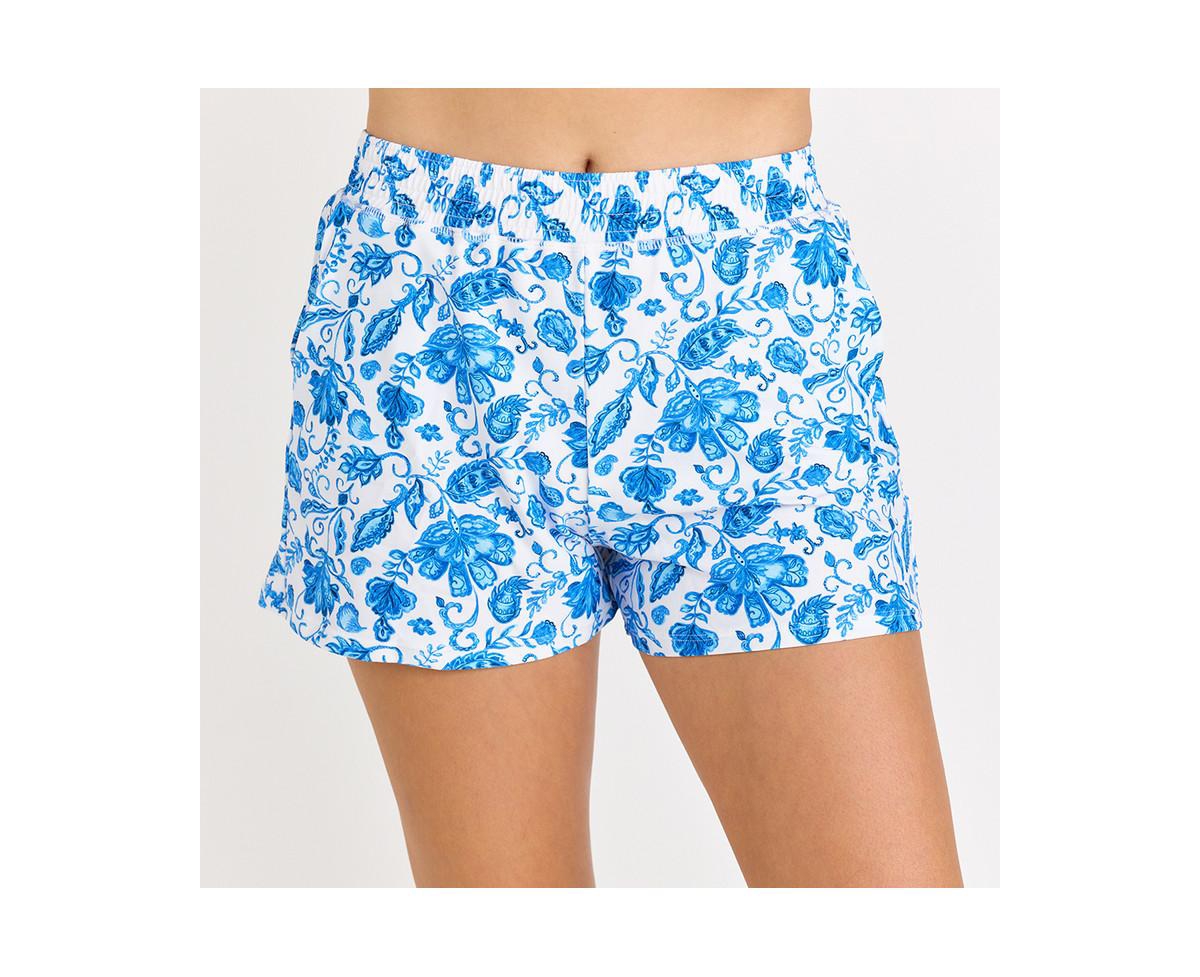 Women's Classic Fit Swim Shorts With Panty - Blue dreams