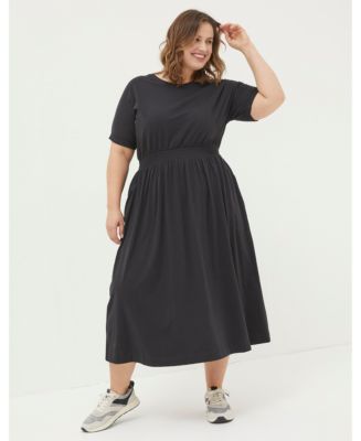 FatFace Women's Plus Size Navi Midi Jersey Dress - Macy's