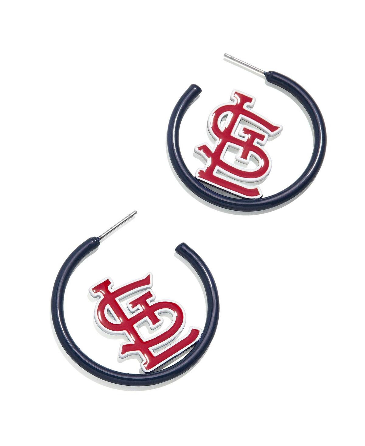 Women's Baublebar St. Louis Cardinals Enamel Hoop Earrings - Multi