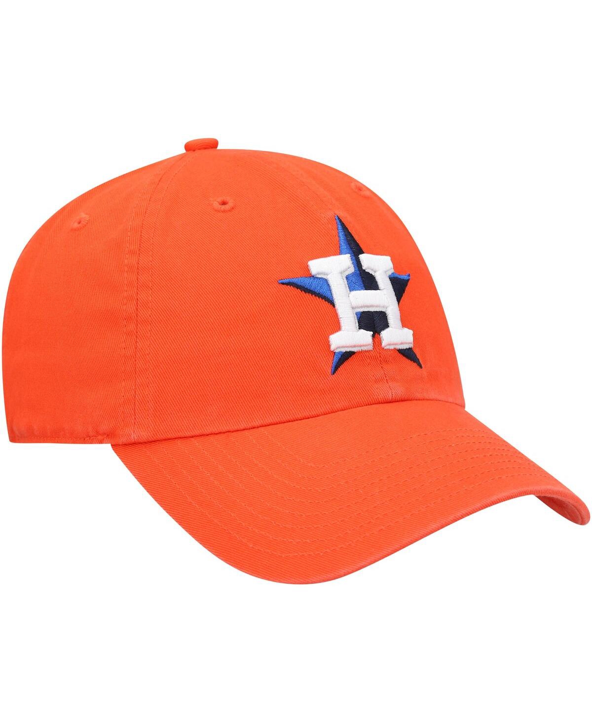 Men's '47 BrandHouston Astros Clean Up Adjustable Hat - Orange