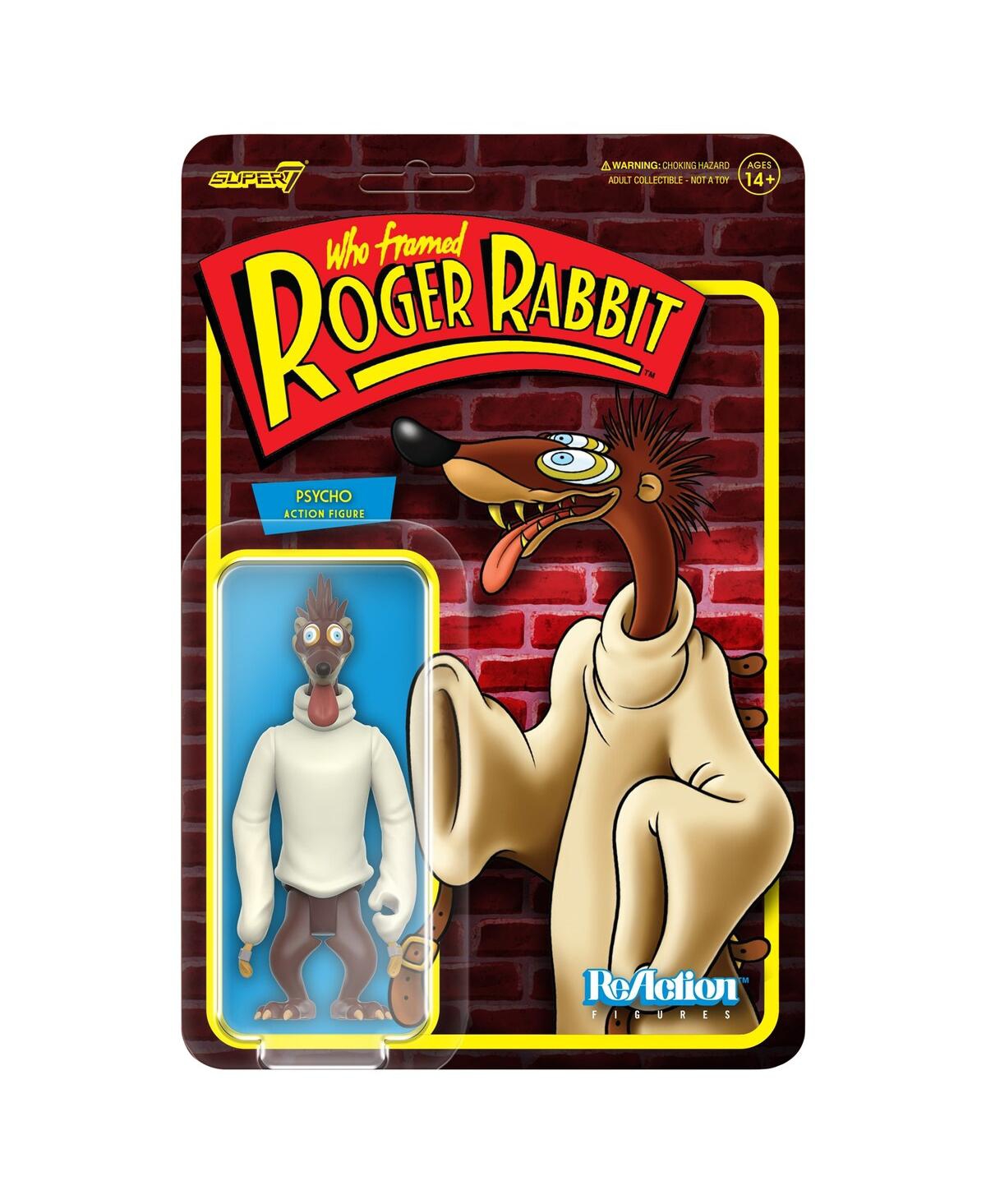 Super 7 Psycho Who Framed Roger Rabbit Reaction Figure In Multi