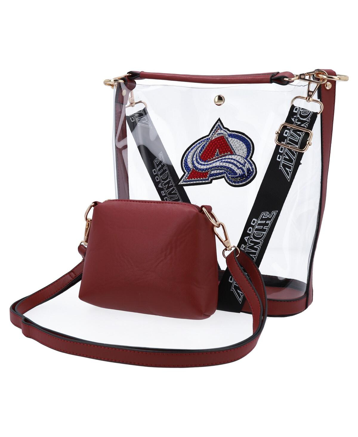 Men's and Women's Cuce Colorado Avalanche RhinestoneÂ Clear Purse - Red