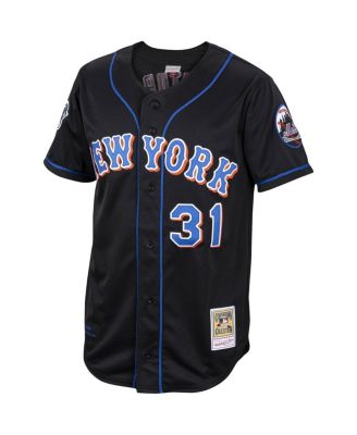 Men's Mitchell & Ness Mike Piazza Black New York Mets Alternate