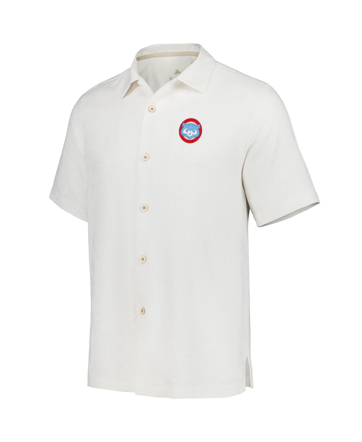 Shop Tommy Bahama Men's  White Chicago Cubs Sport Tropic Isles Camp Button-up Shirt