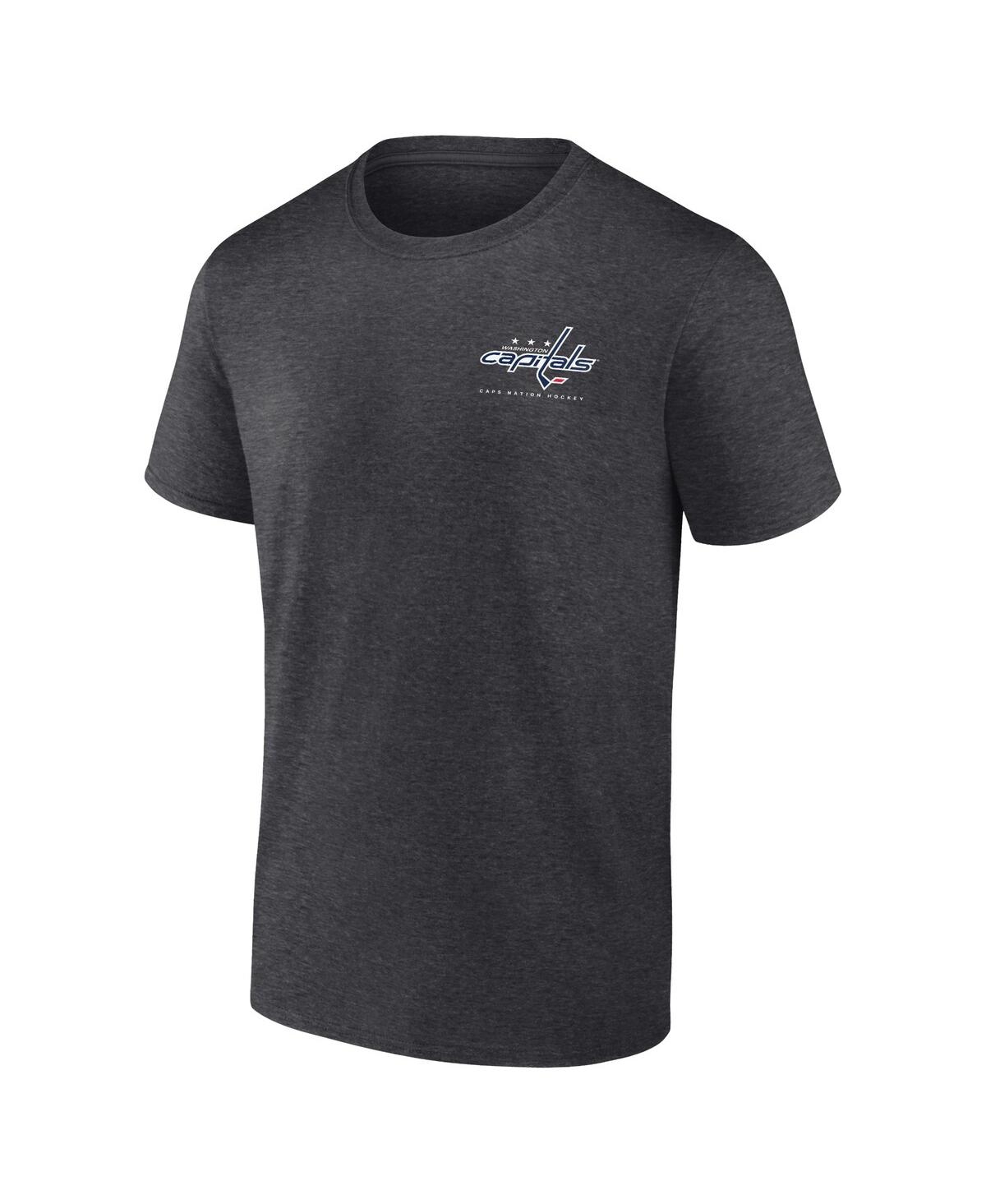 Men's FanaticsWashington Capitals Backbone T-shirt - Heather Charcoal