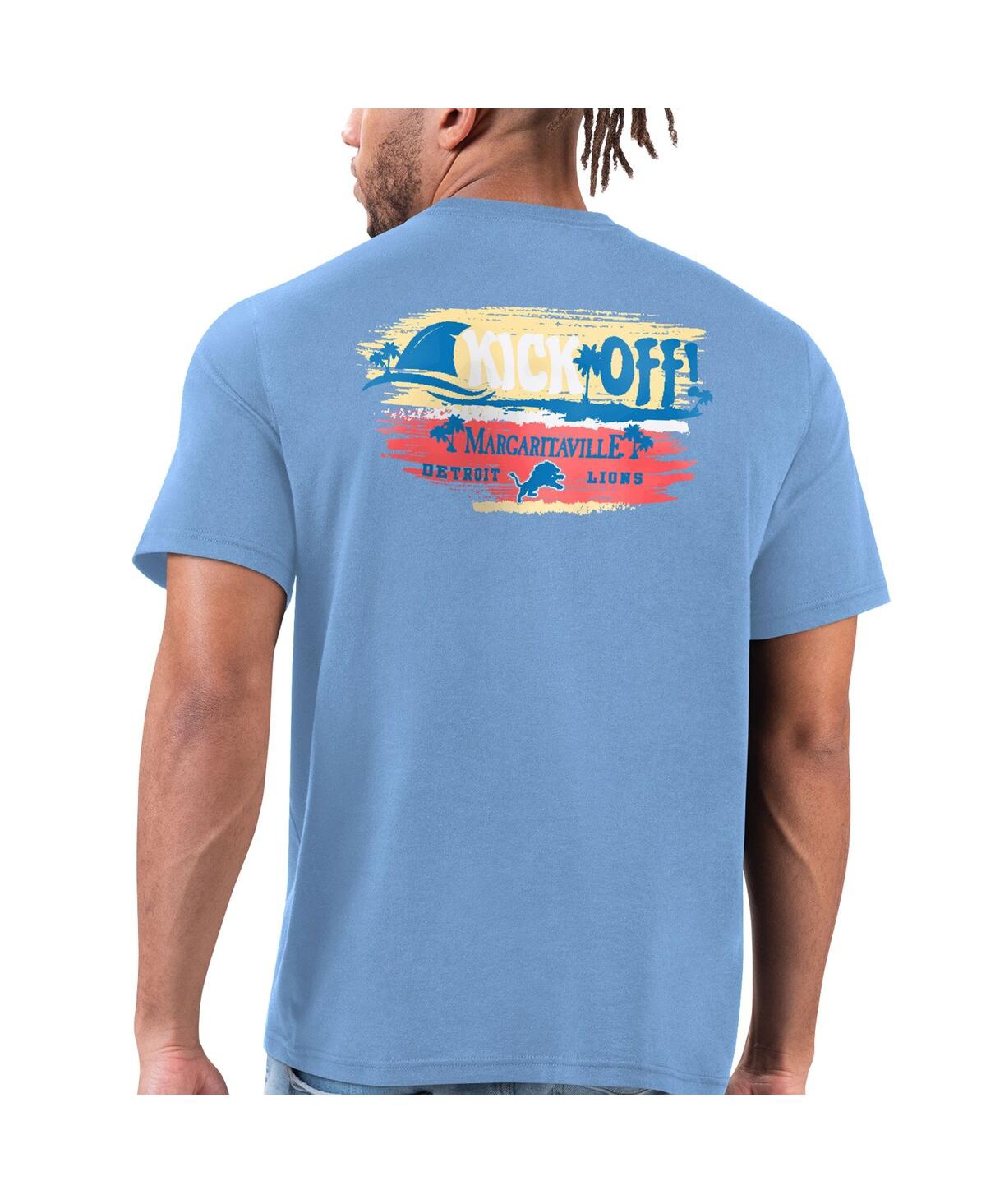 Shop Margaritaville Men's  Blue Detroit Lions T-shirt