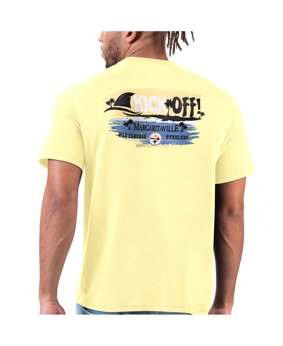 Shop Margaritaville Men's  Yellow Pittsburgh Steelers T-shirt