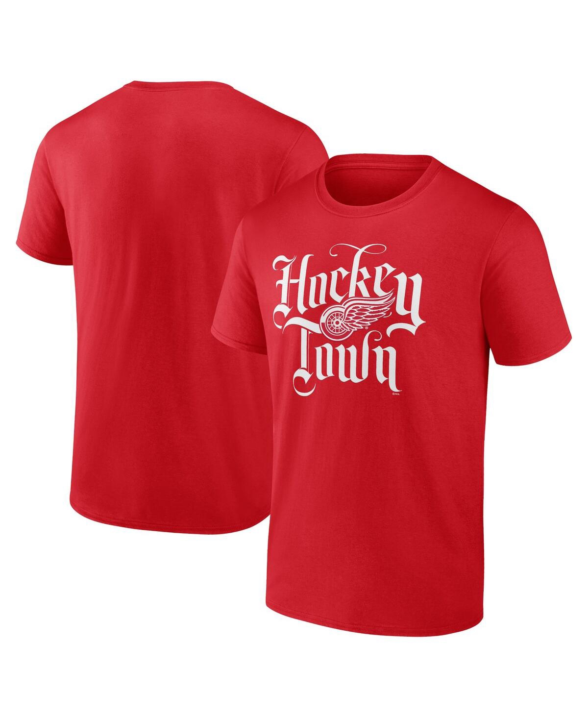 Fanatics Men's  Red Detroit Red Wings Local T-shirt
