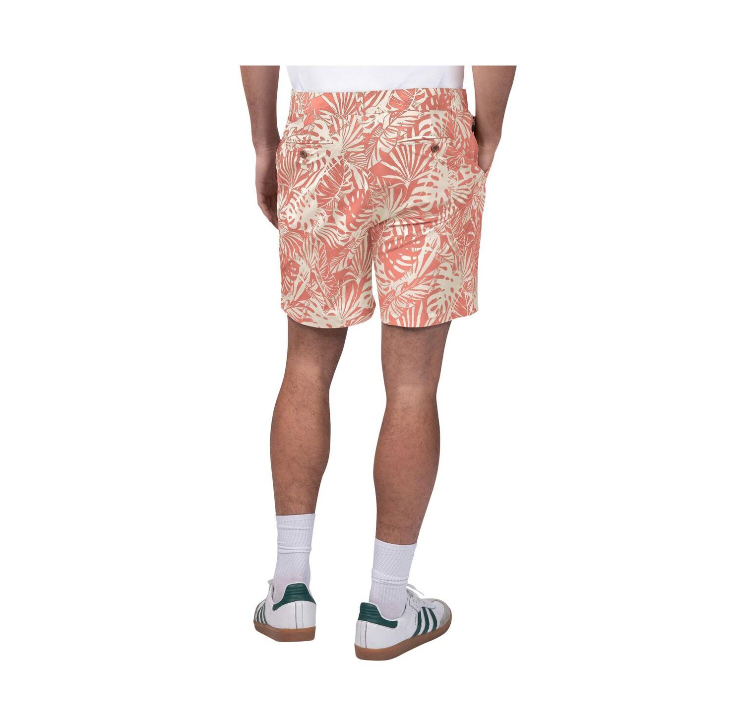 Men's Red Kansas City Chiefs Sandwashed Monstera Print Amphib Shorts