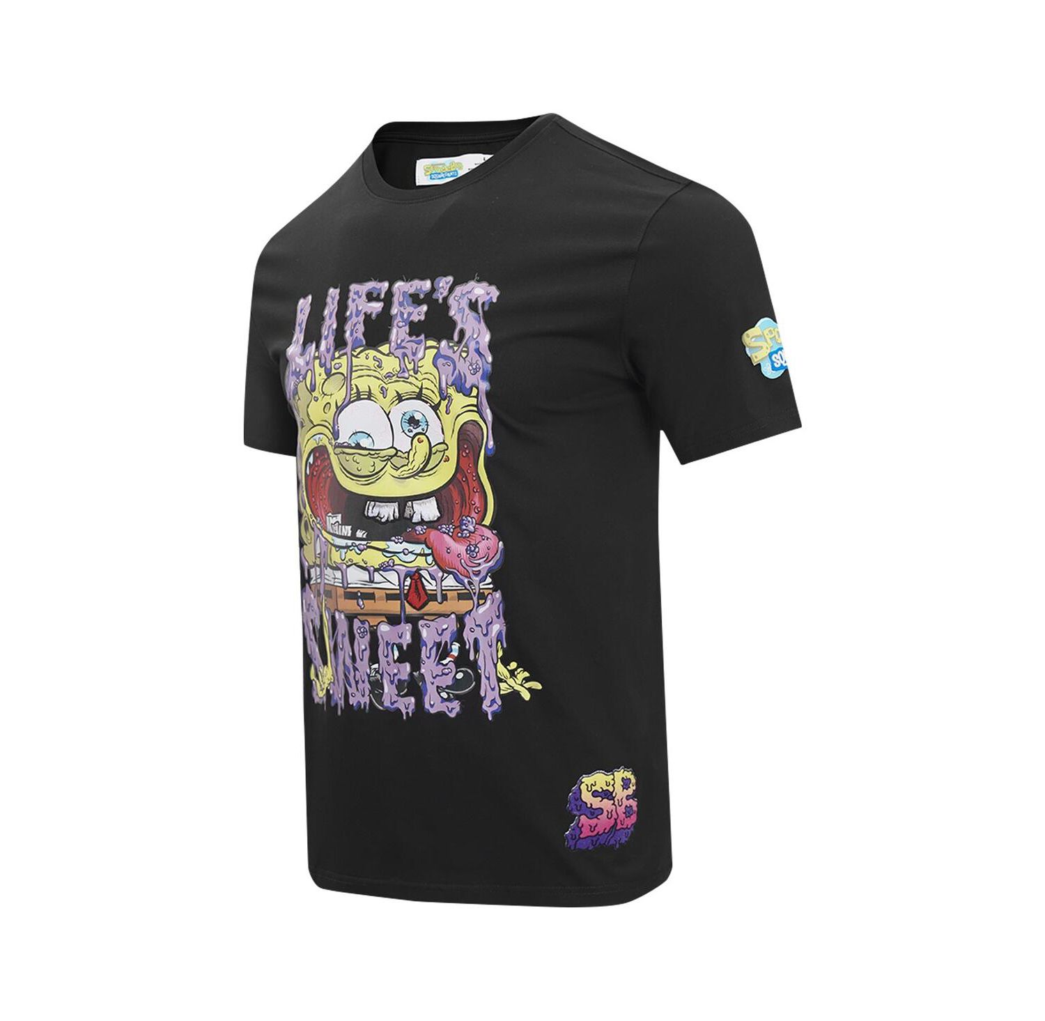 Men's Black SpongeBob SquarePants Life's Sweet T-shirt