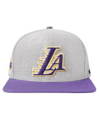 Men's Gray, Purple Los Angeles Lakers Classic Logo Two-Tone Snapback Hat