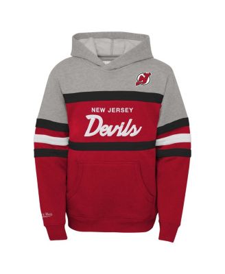 Big Boys and Girls New Jersey Devils Head Coach Pullover Hoodie