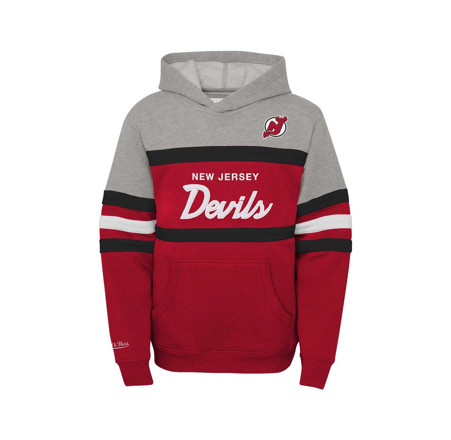 Big Boys and Girls New Jersey Devils Head Coach Pullover Hoodie