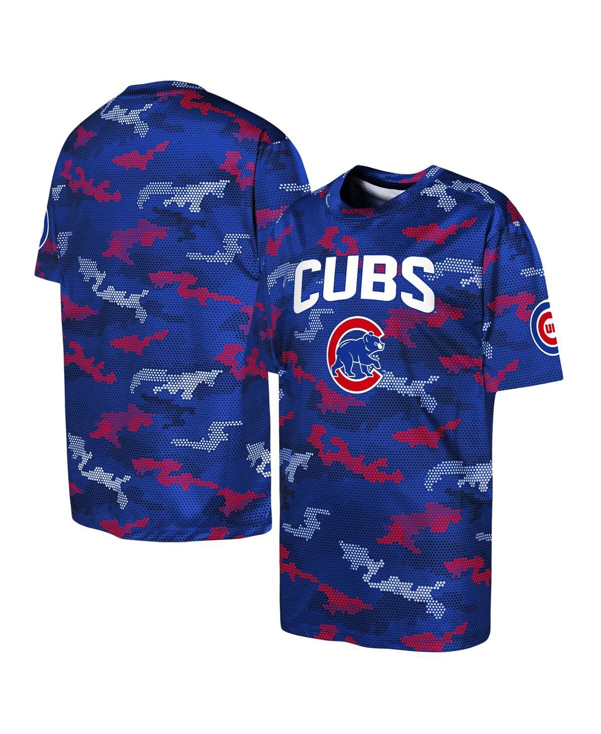 Outerstuff Kids' Big Boys Fanatics Royal Chicago Cubs Trainer Tech T-shirt