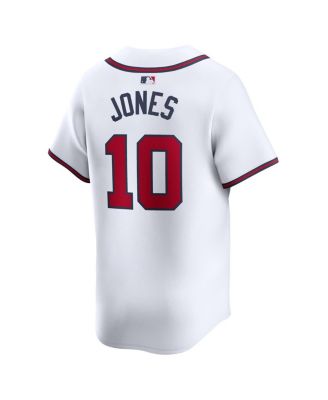 Nike BRAVES 2 LEONARD ジャージ Nike Men's Chipper Jones White Atlanta Braves Home limited