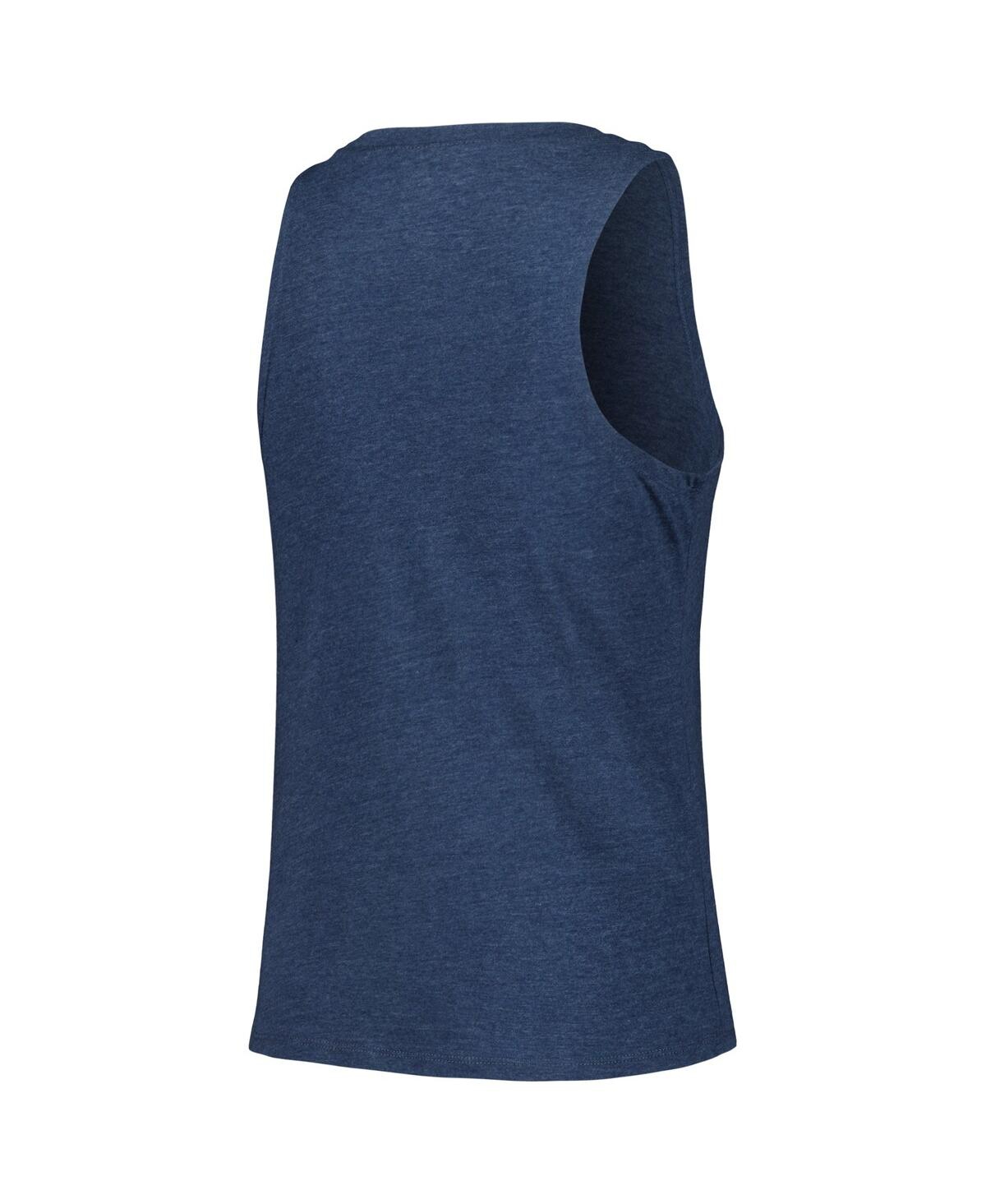 Shop Concepts Sport Women's  Charcoal, Navy Atlanta Braves Meter Muscle Tank And Pants Sleep Set In Charcoal,navy