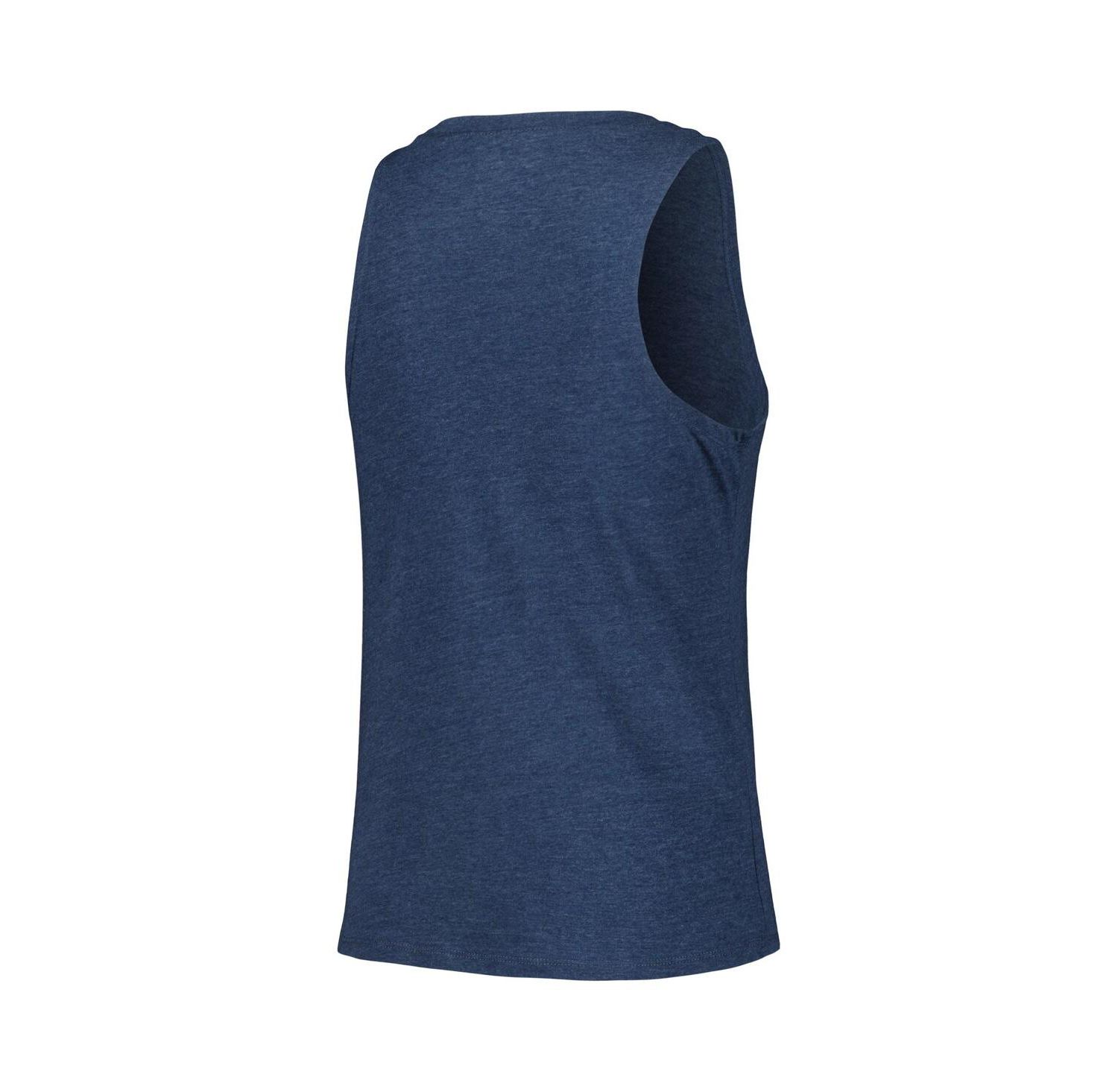 Women's Charcoal, Navy Atlanta Braves Meter Muscle Tank and Pants Sleep Set