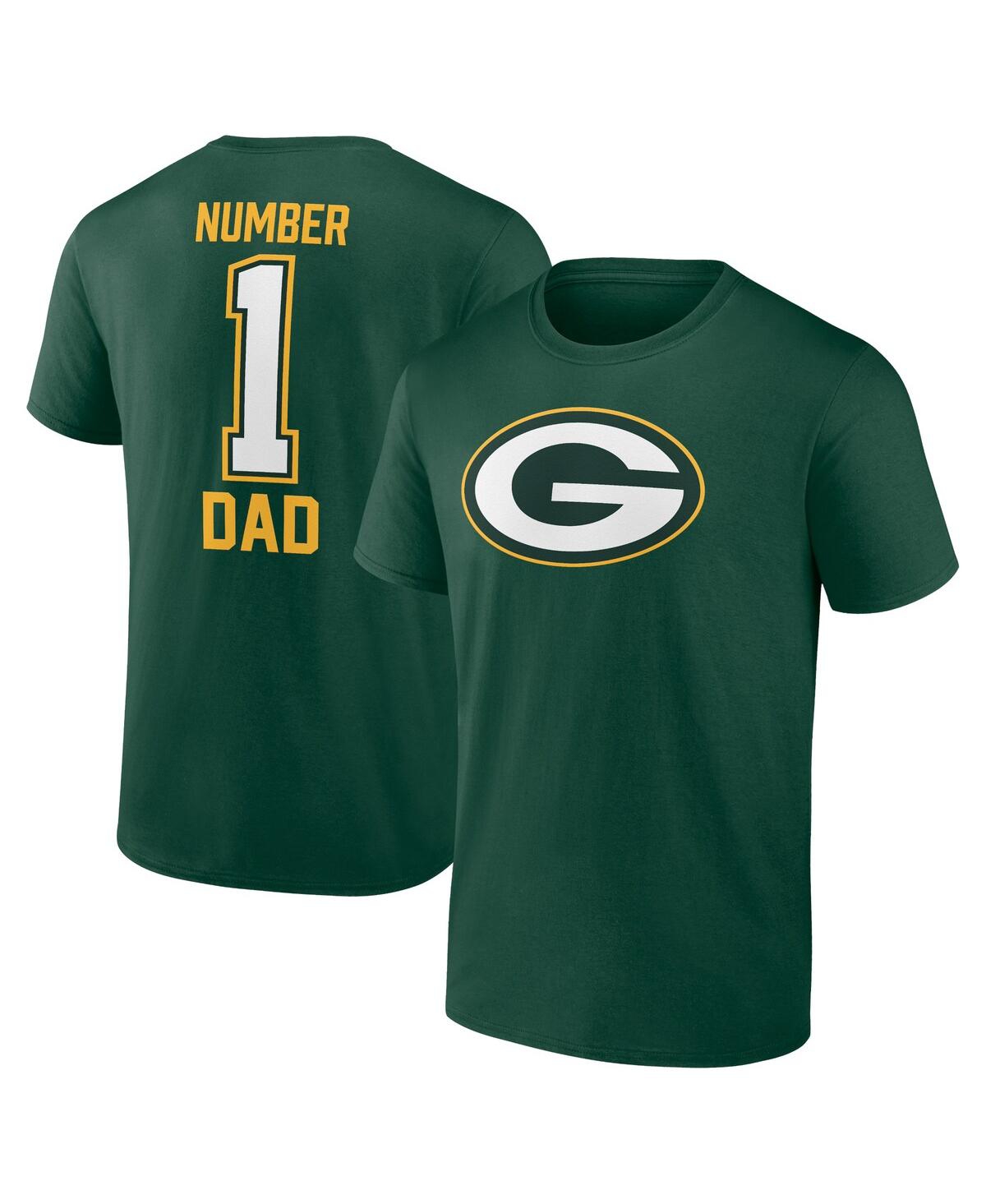 Shop Fanatics Men's  Green Green Bay Packers Father's Day T-shirt