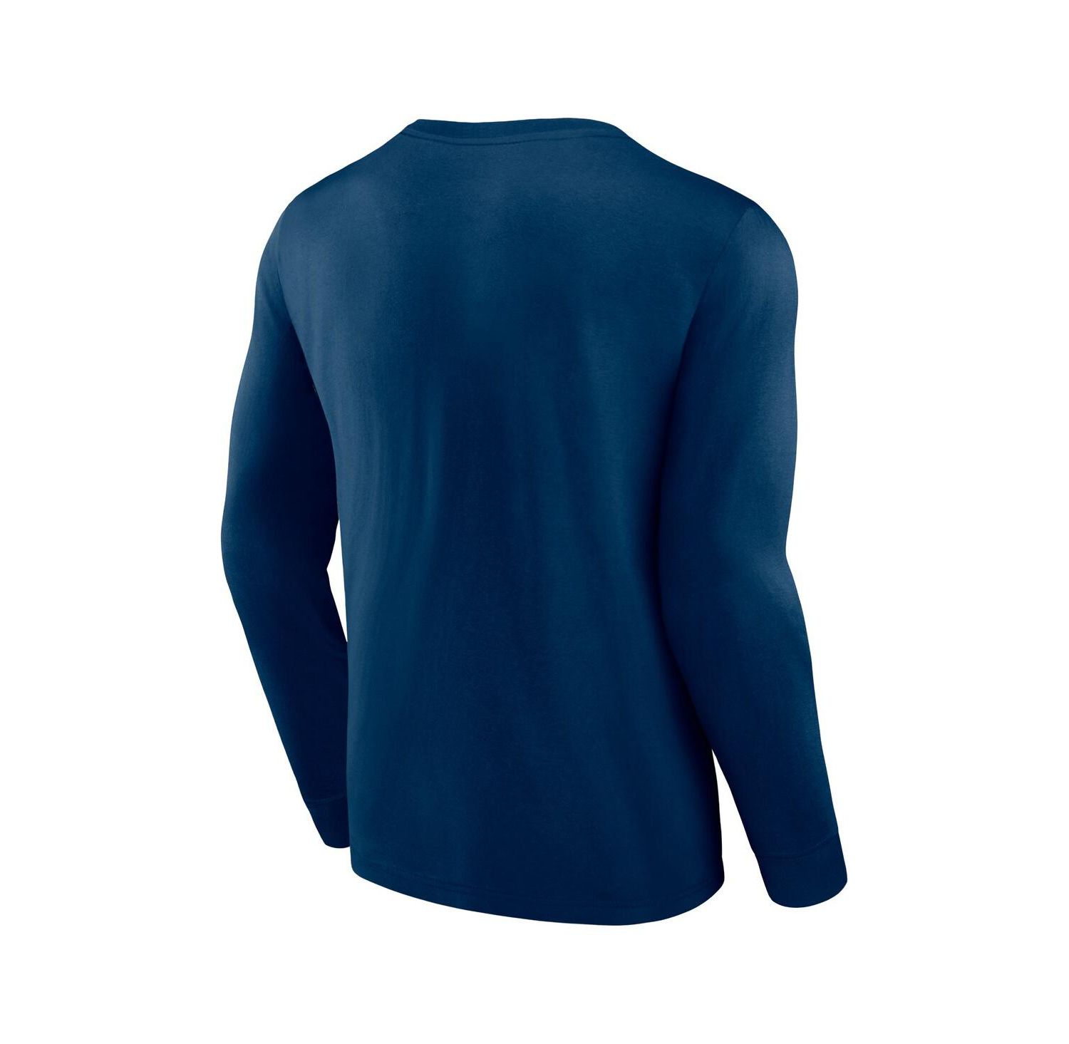 Men's Deep Sea Blue Seattle Kraken Strike the Goal Long Sleeve T-shirt